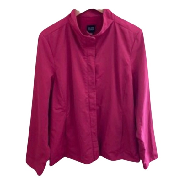 EILEEN FISHER Organic Pima Cotton Double Zip Jacket Women’s Medium - Picture 1 of 7